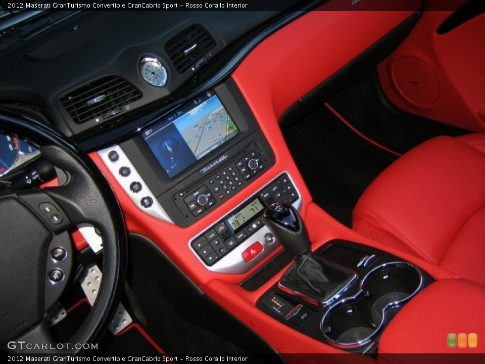Rosso Corallo Interior Controls for the 2012 Maserati GranTurismo Convertible GranCabrio Sport #57658555