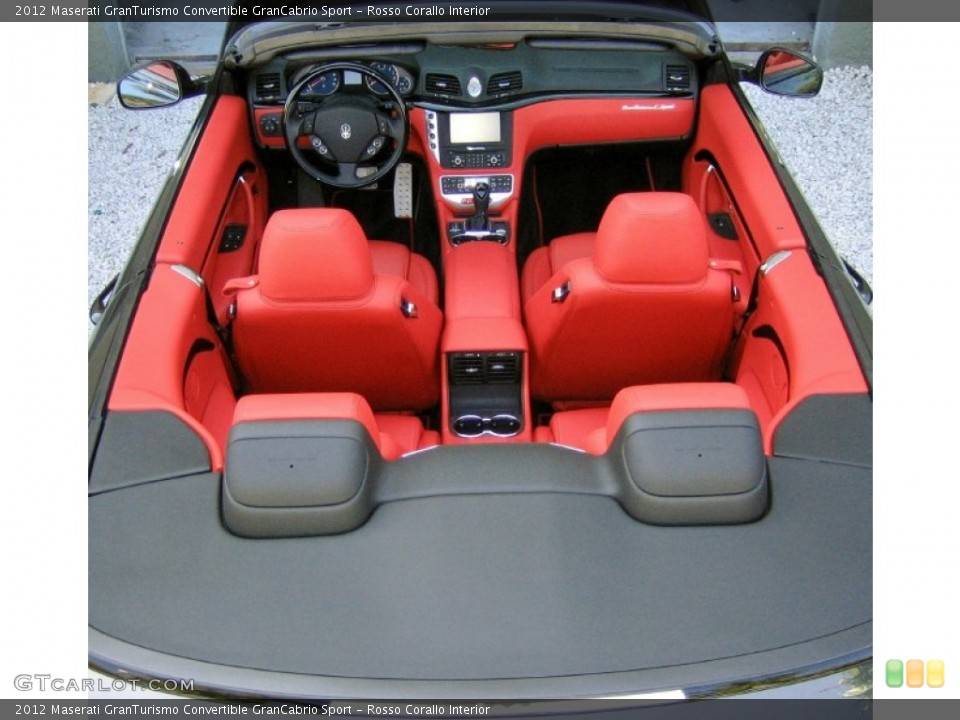 Rosso Corallo 2012 Maserati GranTurismo Convertible Interiors