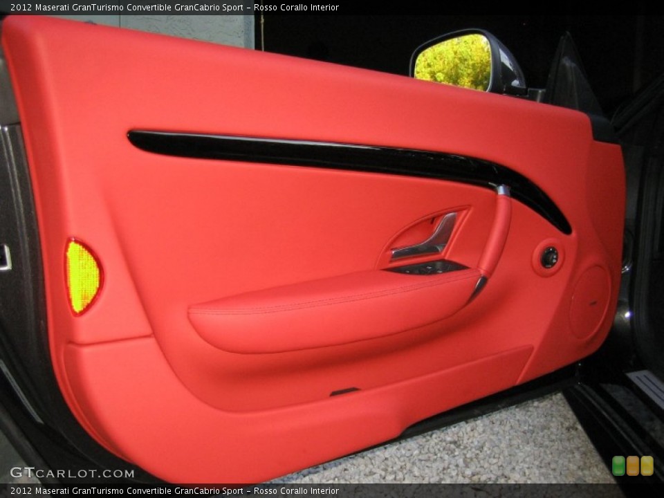 Rosso Corallo Interior Door Panel for the 2012 Maserati GranTurismo Convertible GranCabrio Sport #57658619