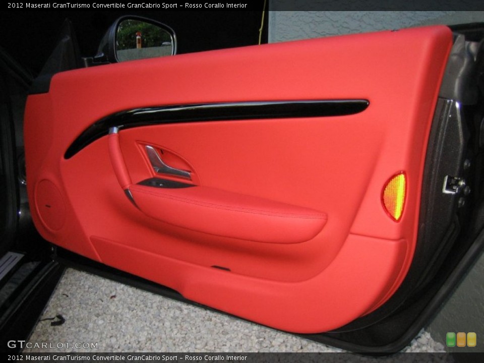 Rosso Corallo Interior Door Panel for the 2012 Maserati GranTurismo Convertible GranCabrio Sport #57658628