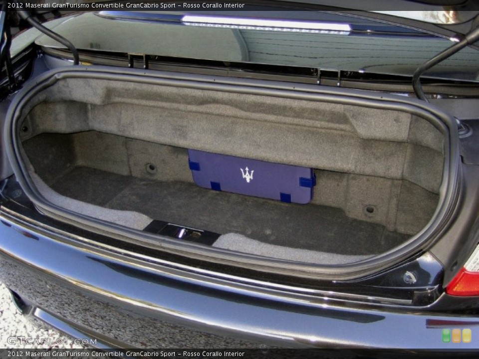 Rosso Corallo Interior Trunk for the 2012 Maserati GranTurismo Convertible GranCabrio Sport #57658636