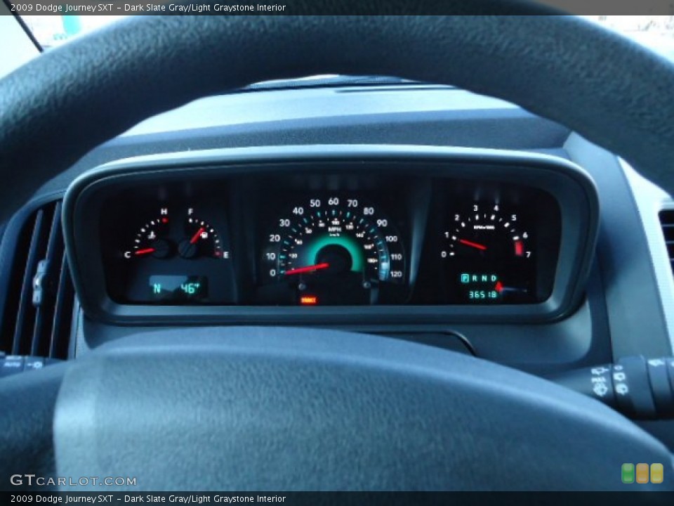 Dark Slate Gray/Light Graystone Interior Gauges for the 2009 Dodge Journey SXT #57661430
