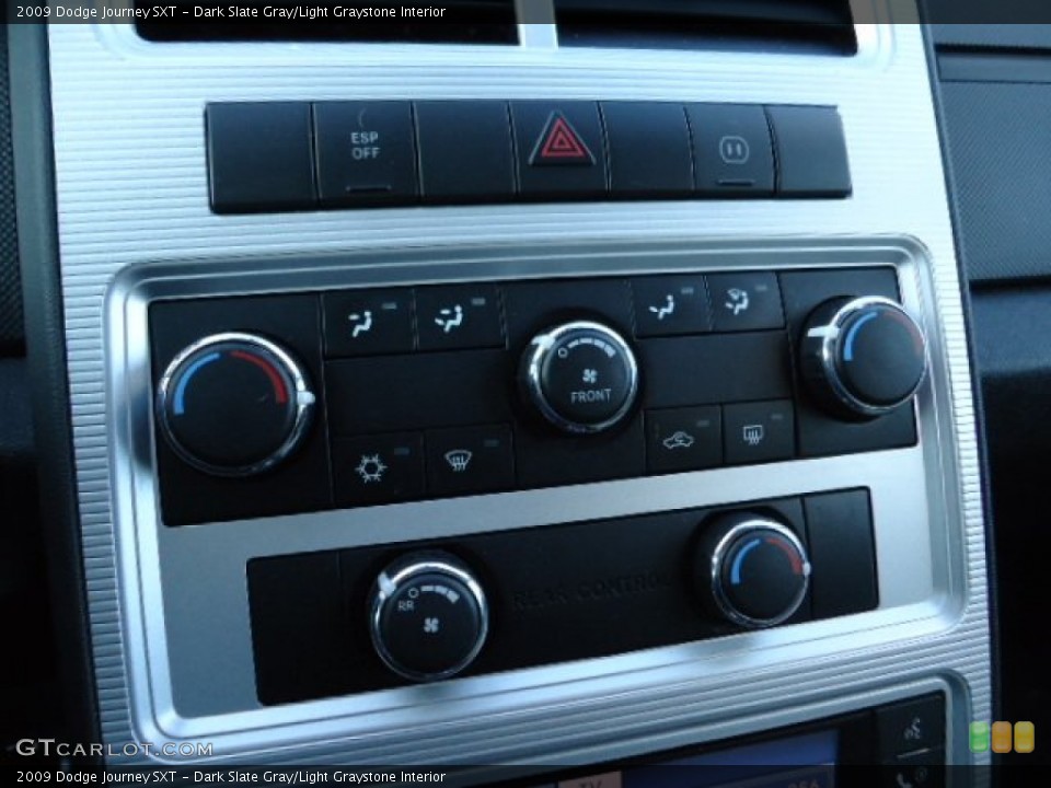 Dark Slate Gray/Light Graystone Interior Controls for the 2009 Dodge Journey SXT #57661454