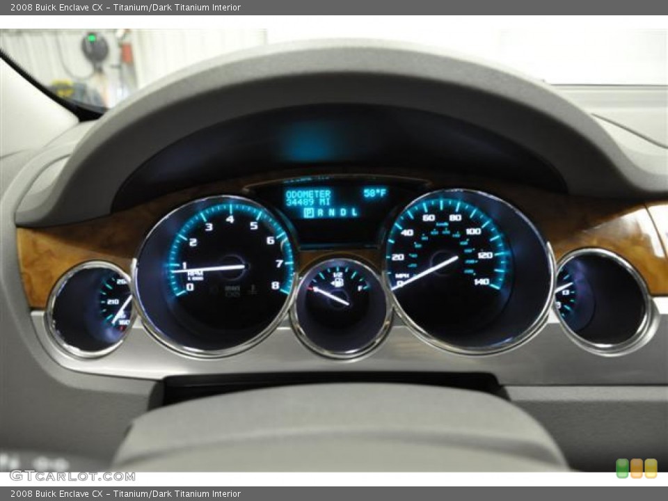 Titanium/Dark Titanium Interior Gauges for the 2008 Buick Enclave CX #57663038