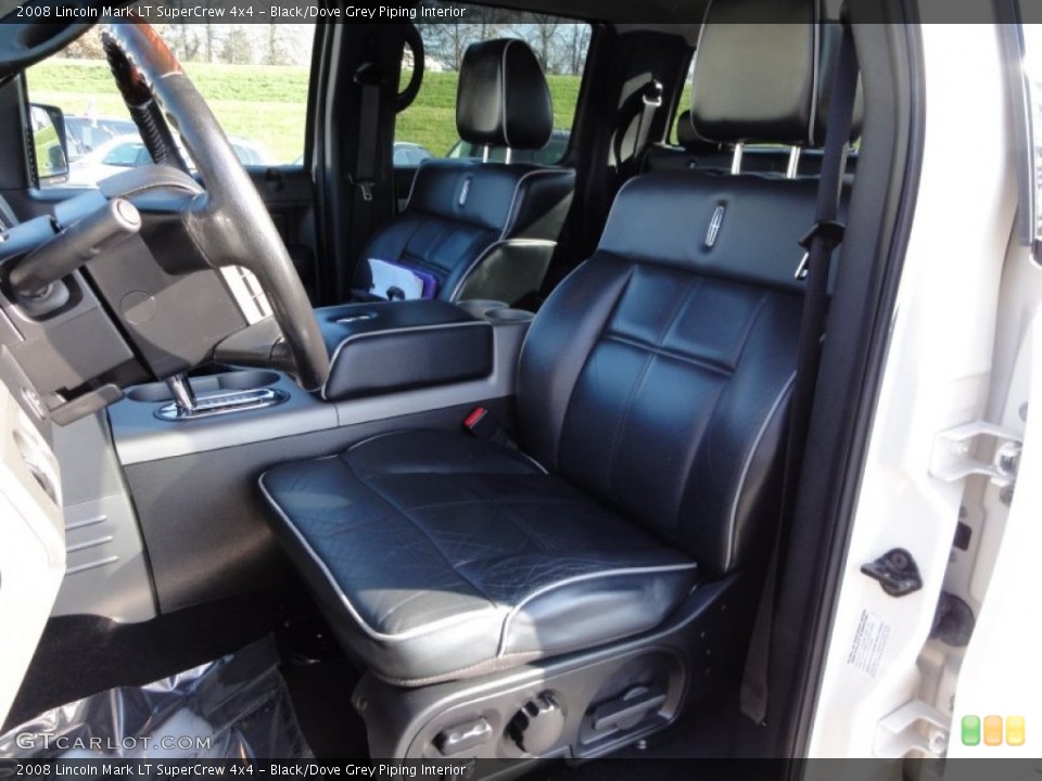 Black/Dove Grey Piping Interior Photo for the 2008 Lincoln Mark LT SuperCrew 4x4 #57663748