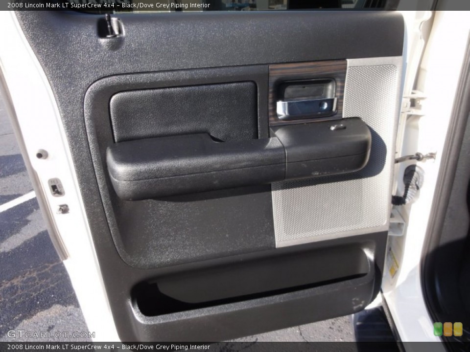 Black/Dove Grey Piping Interior Door Panel for the 2008 Lincoln Mark LT SuperCrew 4x4 #57663839