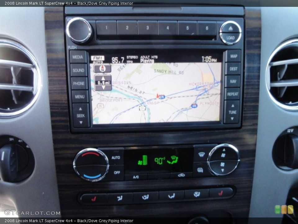 Black/Dove Grey Piping Interior Navigation for the 2008 Lincoln Mark LT SuperCrew 4x4 #57663896
