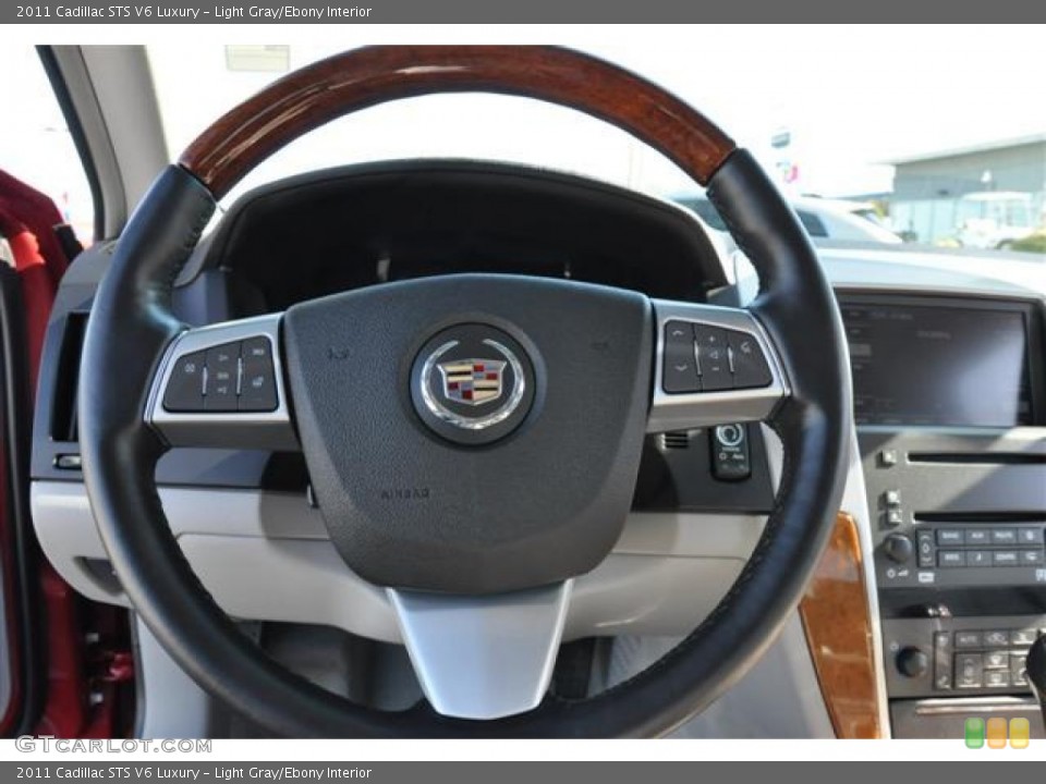 Light Gray/Ebony Interior Steering Wheel for the 2011 Cadillac STS V6 Luxury #57664979