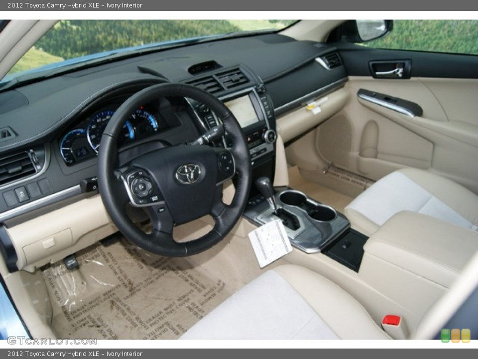 Ivory Interior Photo for the 2012 Toyota Camry Hybrid XLE #57666704