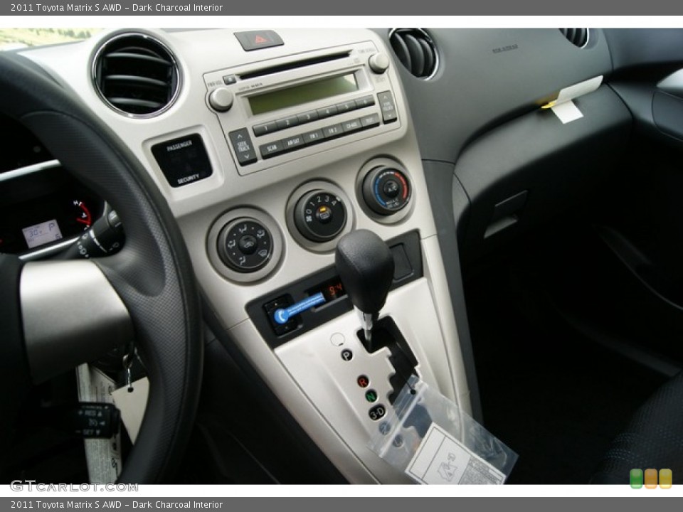 Dark Charcoal Interior Controls for the 2011 Toyota Matrix S AWD #57668999