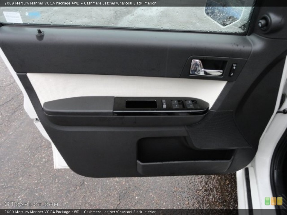Cashmere Leather/Charcoal Black Interior Door Panel for the 2009 Mercury Mariner VOGA Package 4WD #57671813