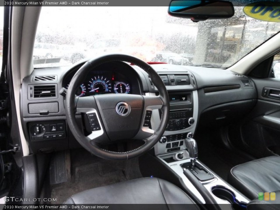 Dark Charcoal Interior Dashboard for the 2010 Mercury Milan V6 Premier AWD #57672140