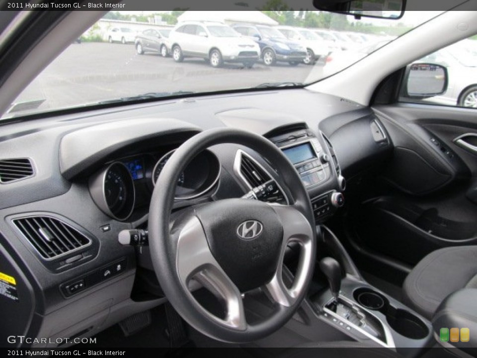 Black Interior Dashboard for the 2011 Hyundai Tucson GL #57675611