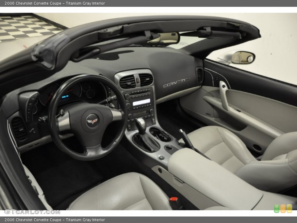 Titanium Gray Interior Prime Interior for the 2006 Chevrolet Corvette Coupe #57676430