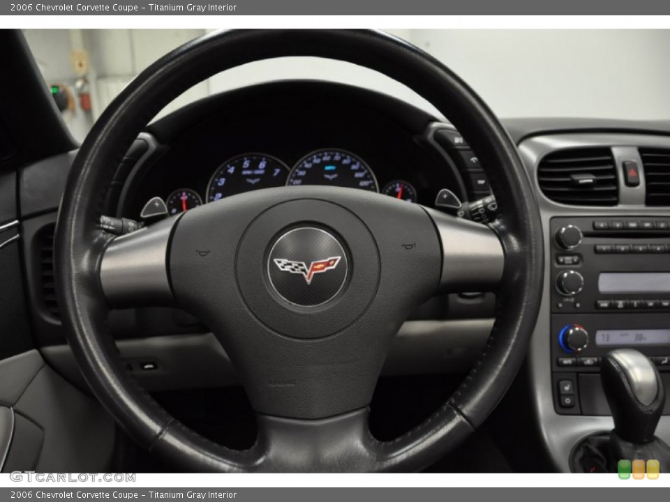 Titanium Gray Interior Steering Wheel for the 2006 Chevrolet Corvette Coupe #57676502