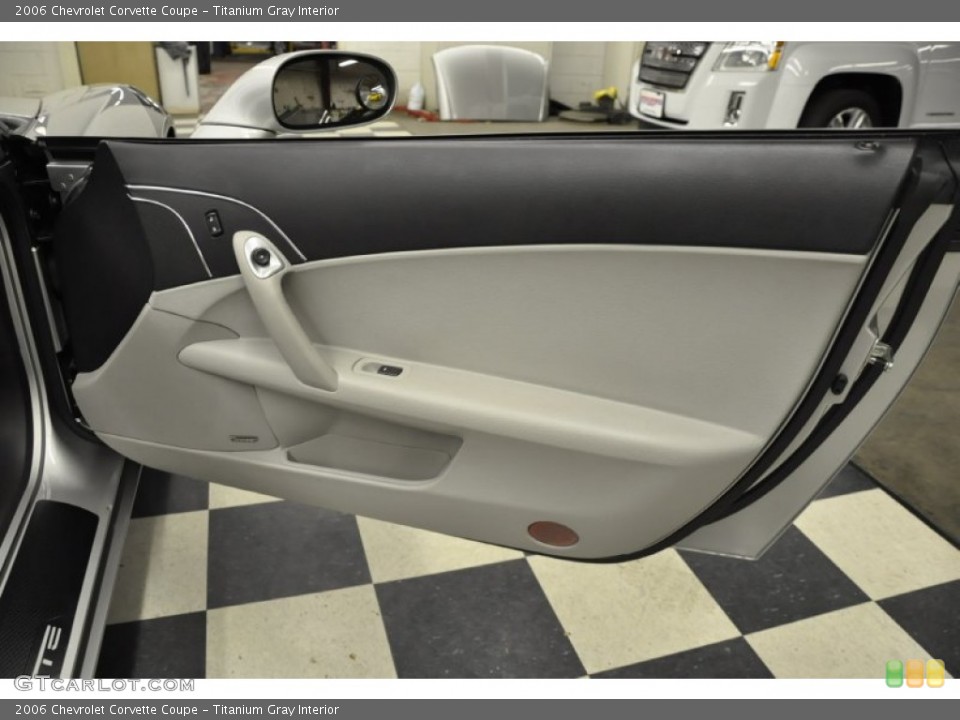 Titanium Gray Interior Door Panel for the 2006 Chevrolet Corvette Coupe #57676625