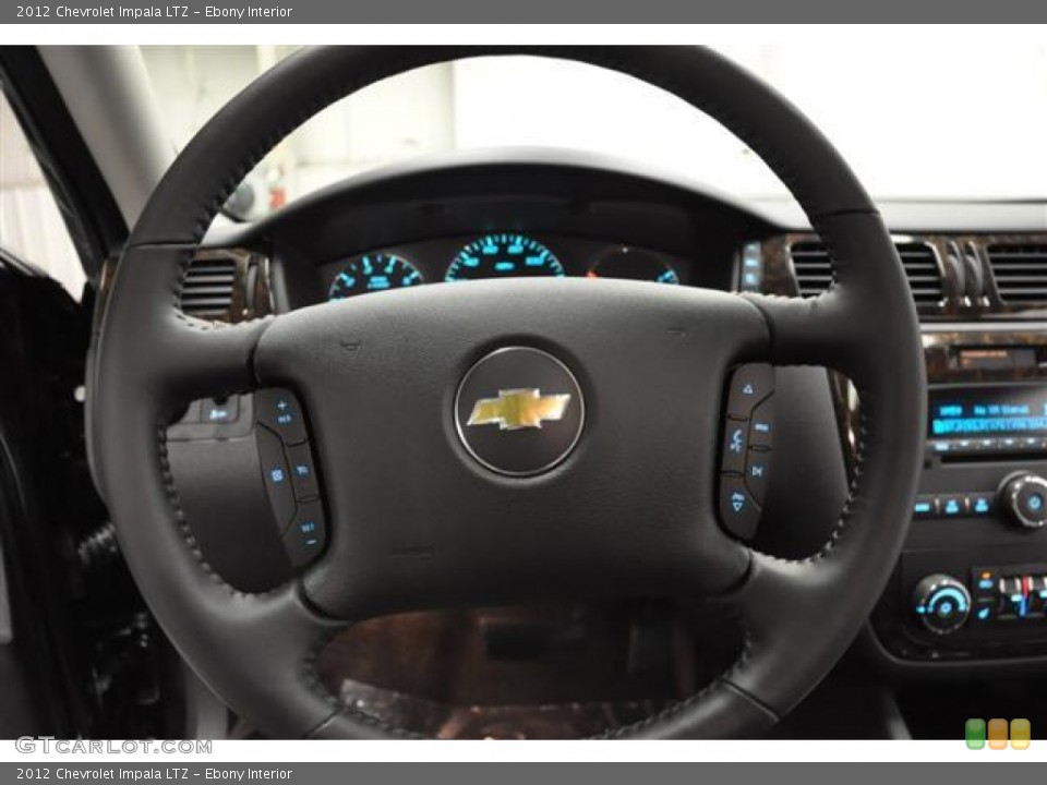 Ebony Interior Steering Wheel for the 2012 Chevrolet Impala LTZ #57678212
