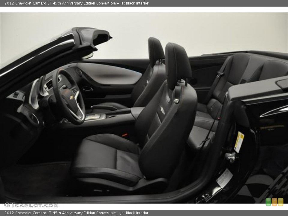 Jet Black Interior Photo for the 2012 Chevrolet Camaro LT 45th Anniversary Edition Convertible #57678662