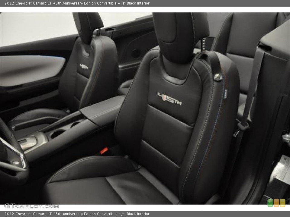 Jet Black Interior Photo for the 2012 Chevrolet Camaro LT 45th Anniversary Edition Convertible #57678746