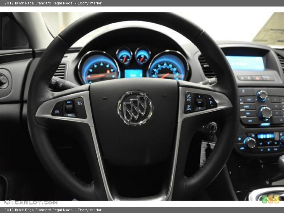 Ebony Interior Steering Wheel for the 2012 Buick Regal  #57679034