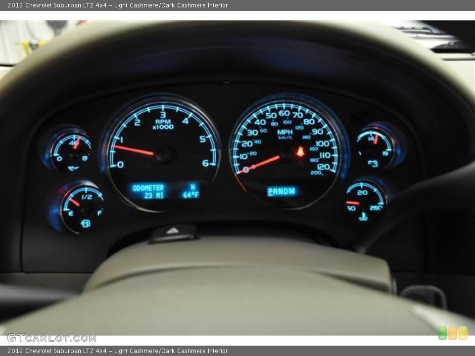 Light Cashmere/Dark Cashmere Interior Gauges for the 2012 Chevrolet Suburban LTZ 4x4 #57679328