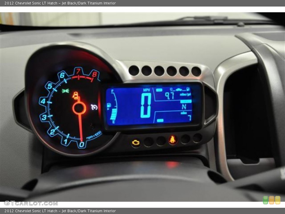 Jet Black/Dark Titanium Interior Gauges for the 2012 Chevrolet Sonic LT Hatch #57679460