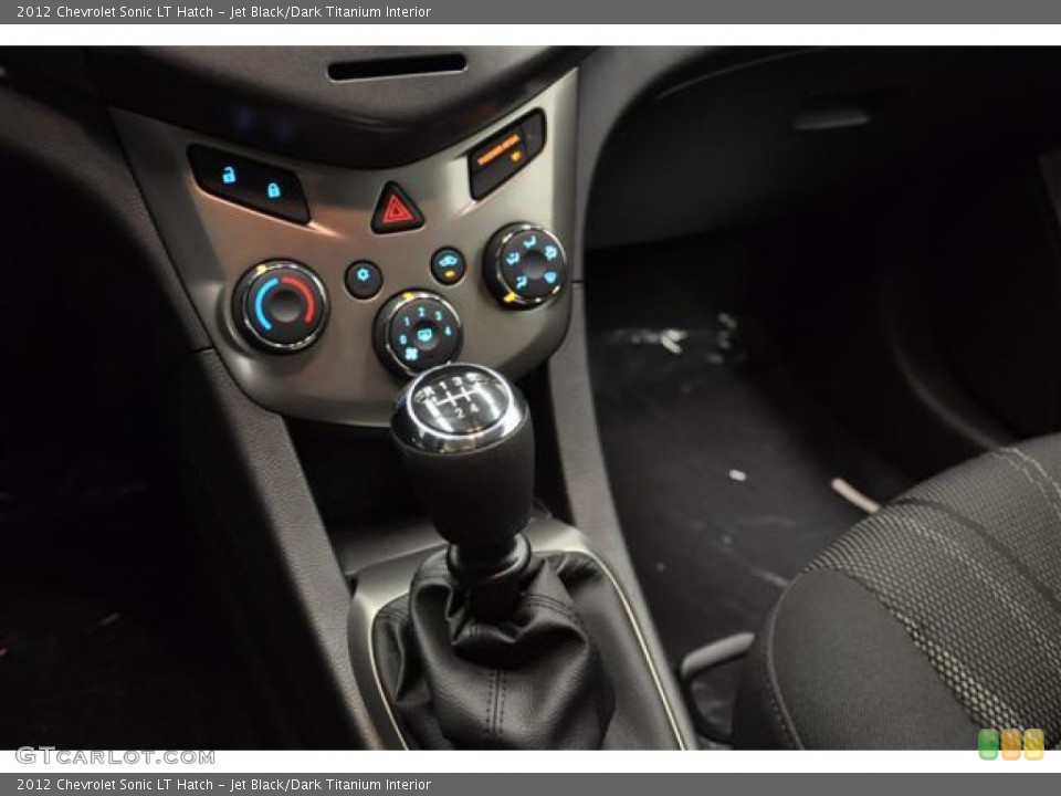 Jet Black/Dark Titanium Interior Transmission for the 2012 Chevrolet Sonic LT Hatch #57679532