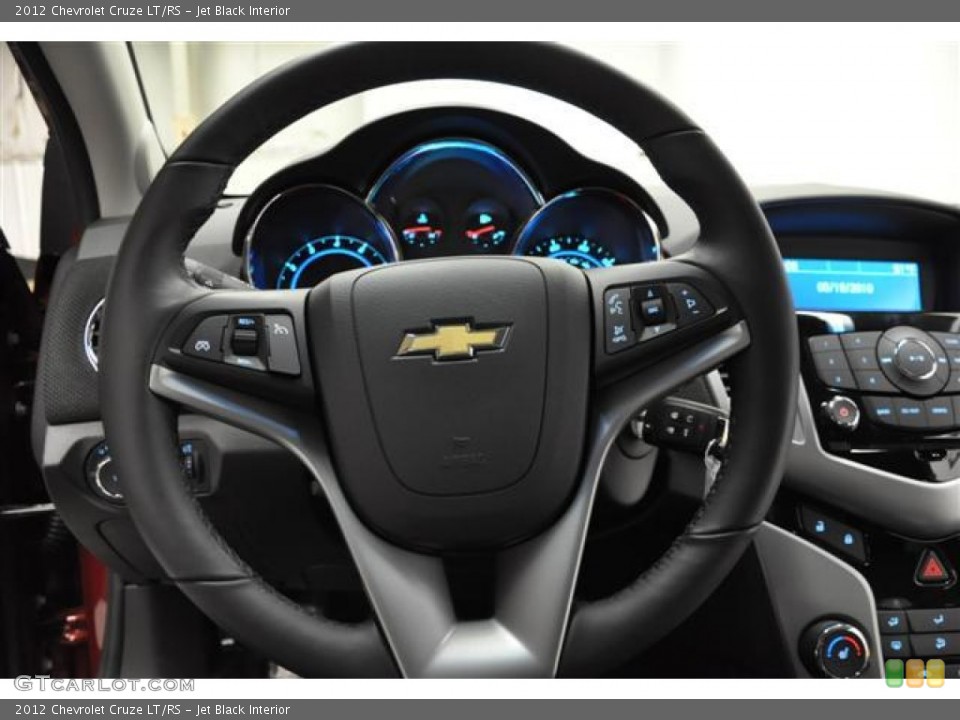 Jet Black Interior Steering Wheel for the 2012 Chevrolet Cruze LT/RS #57679814