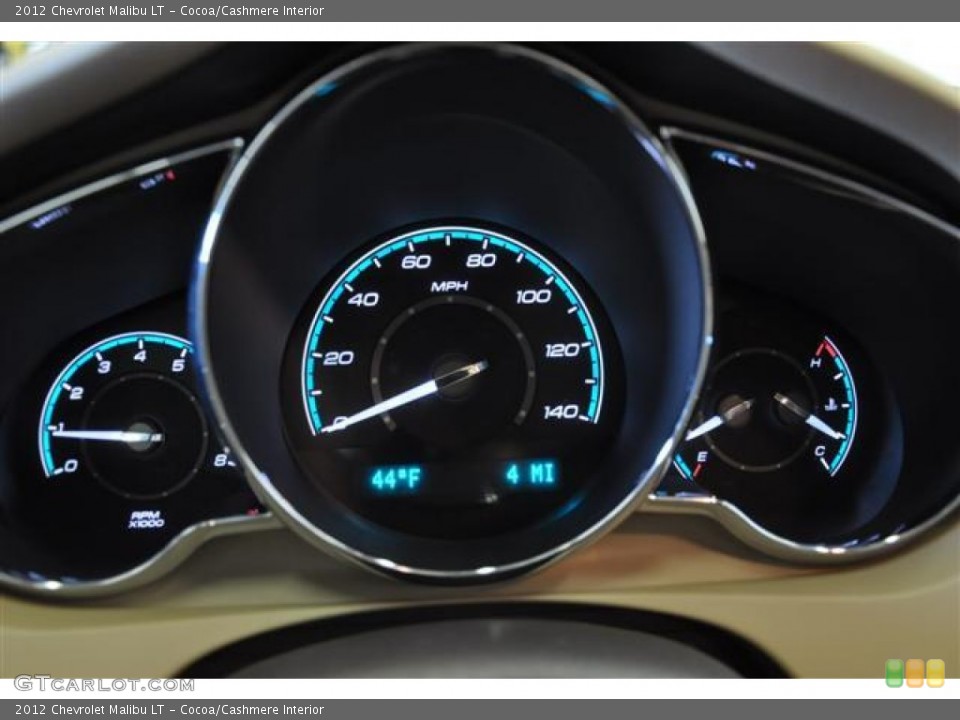 Cocoa/Cashmere Interior Gauges for the 2012 Chevrolet Malibu LT #57680252