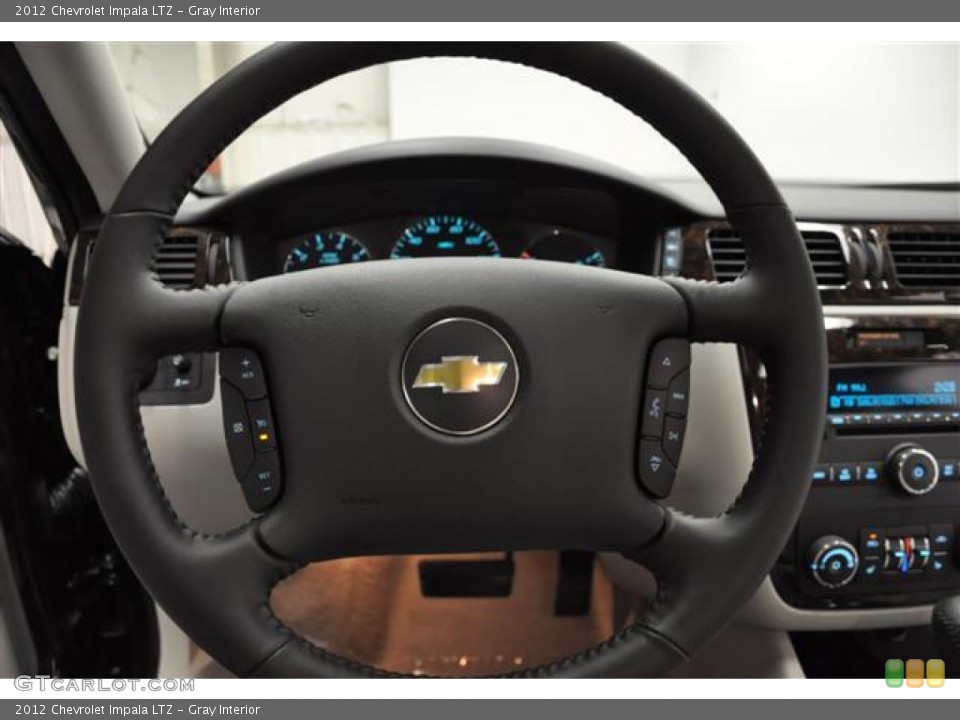 Gray Interior Steering Wheel for the 2012 Chevrolet Impala LTZ #57680438
