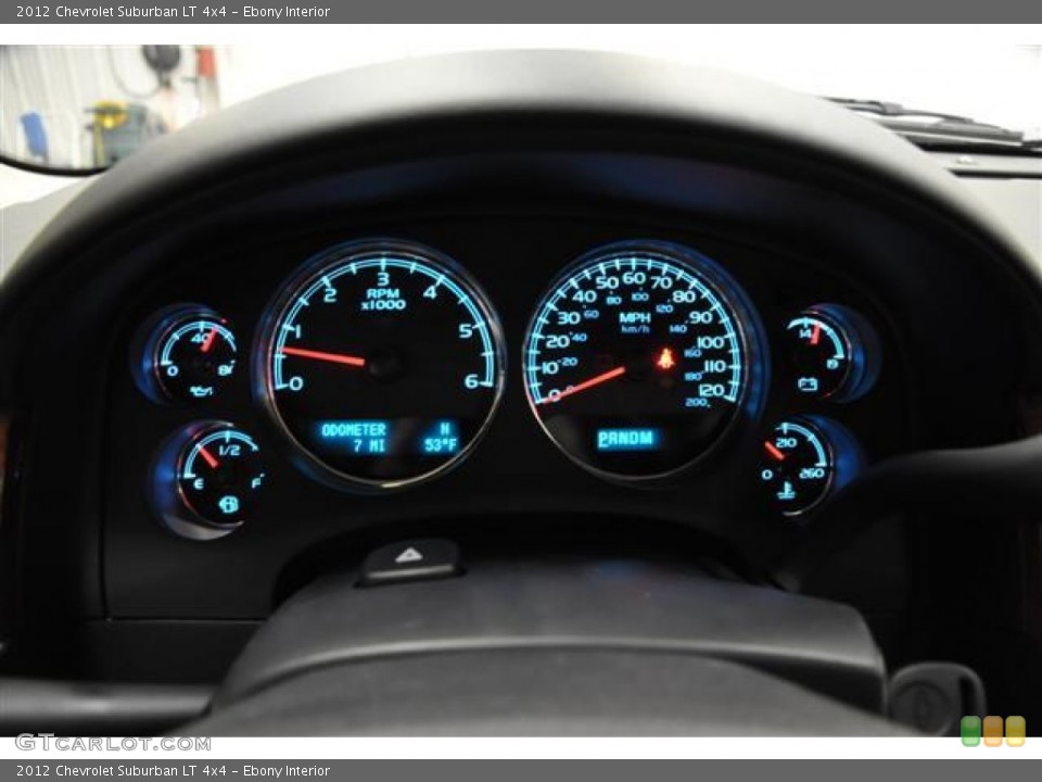 Ebony Interior Gauges for the 2012 Chevrolet Suburban LT 4x4 #57680822