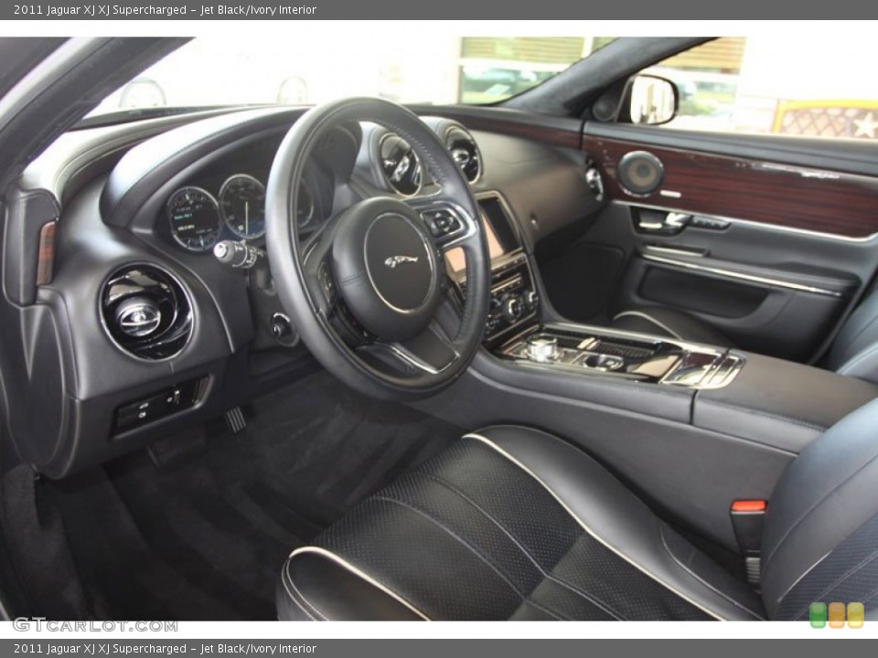 Jet Black/Ivory Interior Photo for the 2011 Jaguar XJ XJ Supercharged #57681356