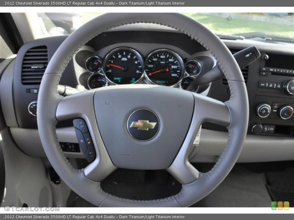 Dark Titanium/Light Titanium Interior Steering Wheel for the 2012 Chevrolet Silverado 3500HD LT Regular Cab 4x4 Dually #57681587