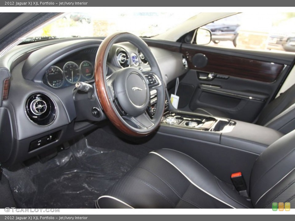 Jet/Ivory Interior Photo for the 2012 Jaguar XJ XJL Portfolio #57681854