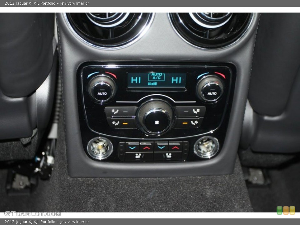 Jet/Ivory Interior Controls for the 2012 Jaguar XJ XJL Portfolio #57681950