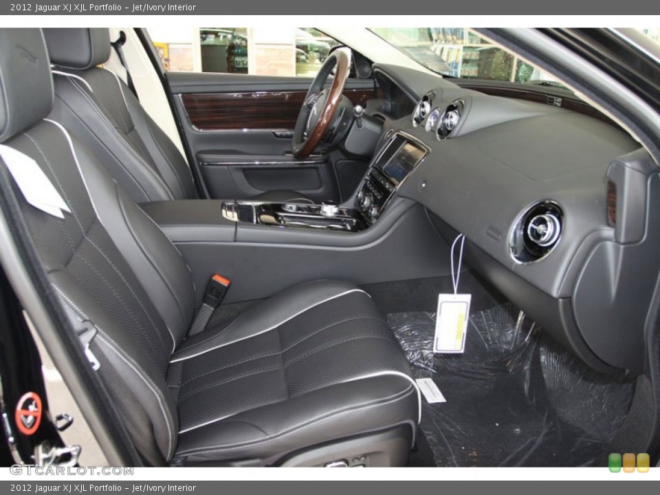 Jet/Ivory Interior Photo for the 2012 Jaguar XJ XJL Portfolio #57682019