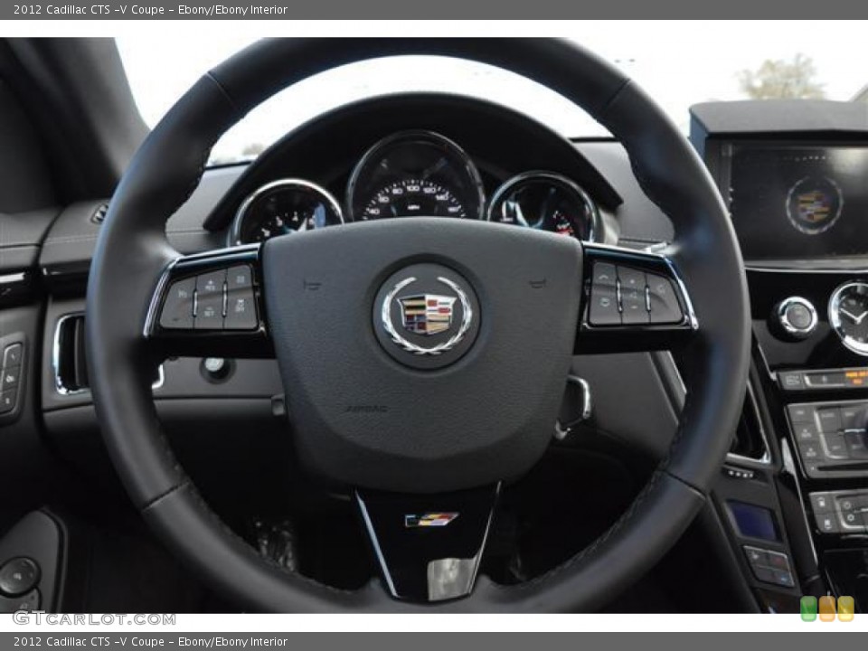 Ebony/Ebony Interior Steering Wheel for the 2012 Cadillac CTS -V Coupe #57682316
