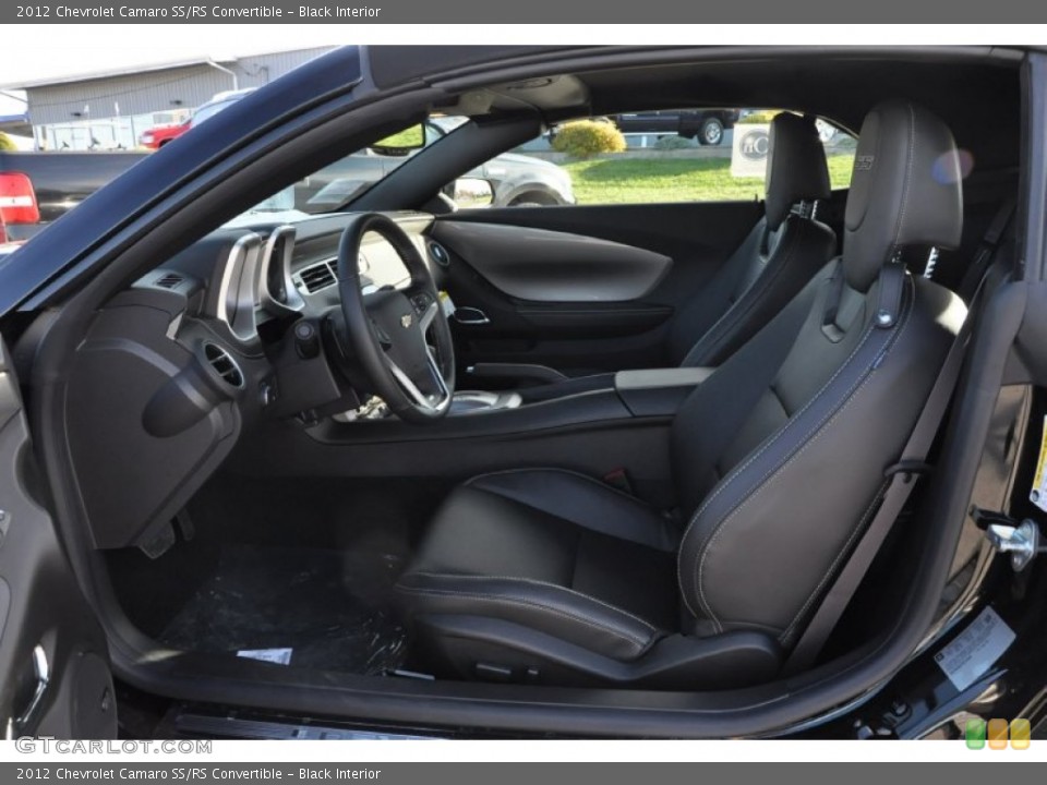 Black Interior Photo for the 2012 Chevrolet Camaro SS/RS Convertible #57682802