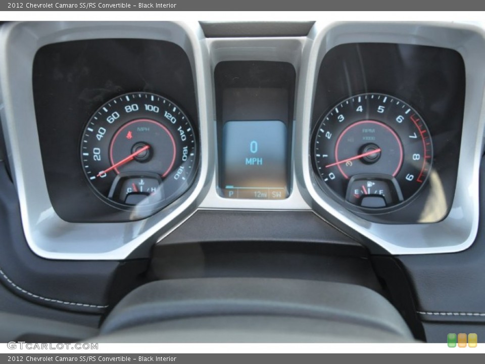 Black Interior Gauges for the 2012 Chevrolet Camaro SS/RS Convertible #57682910