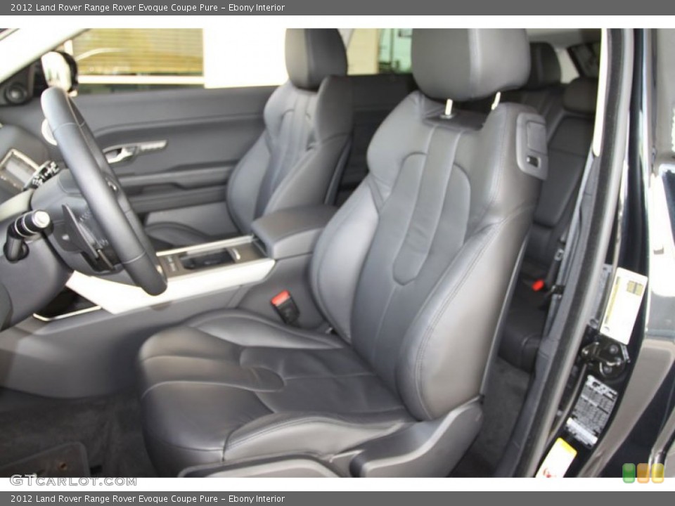 Ebony Interior Photo for the 2012 Land Rover Range Rover Evoque Coupe Pure #57683039