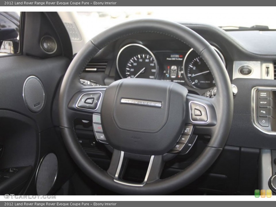 Ebony Interior Steering Wheel for the 2012 Land Rover Range Rover Evoque Coupe Pure #57683144