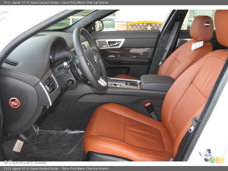 Spice Red/Warm Charcoal Interior Photo for the 2011 Jaguar XF XF Supercharged Sedan #57683264