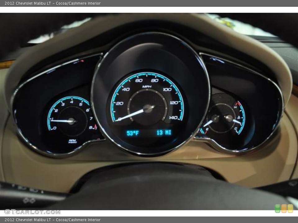 Cocoa/Cashmere Interior Gauges for the 2012 Chevrolet Malibu LT #57683906