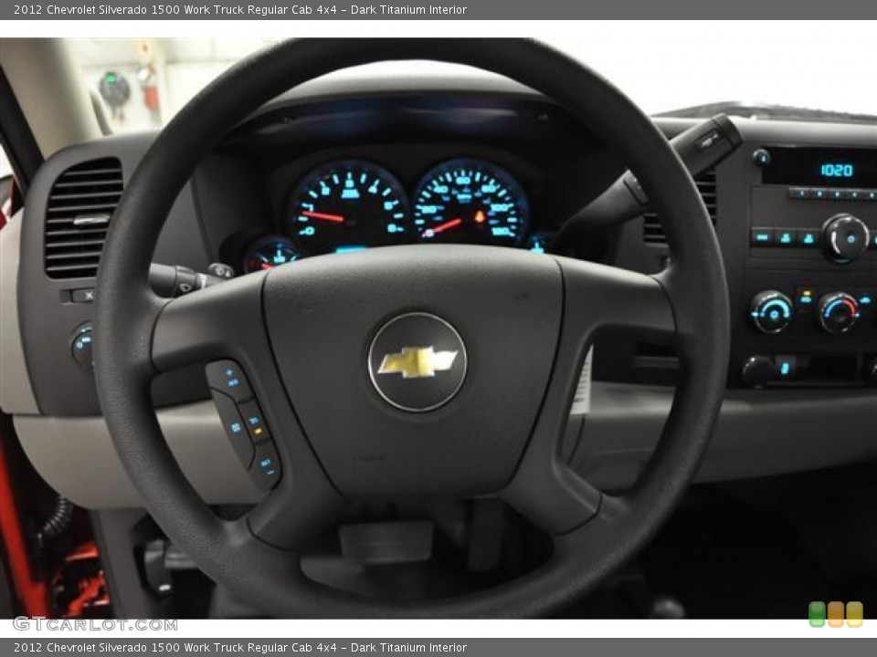 Dark Titanium Interior Steering Wheel for the 2012 Chevrolet Silverado 1500 Work Truck Regular Cab 4x4 #57684113