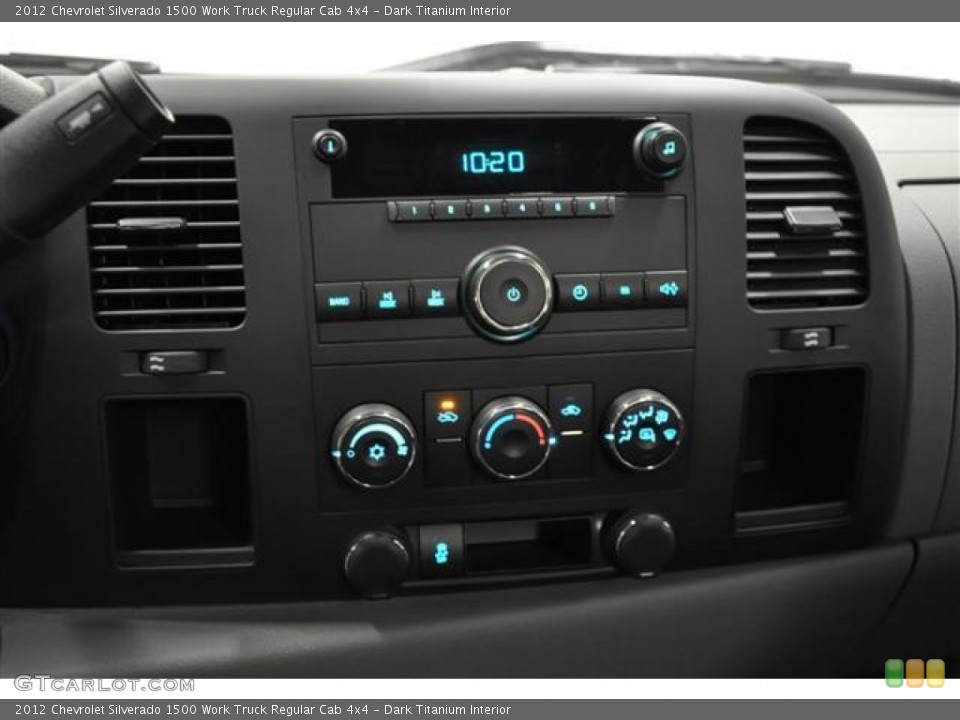 Dark Titanium Interior Controls for the 2012 Chevrolet Silverado 1500 Work Truck Regular Cab 4x4 #57684140