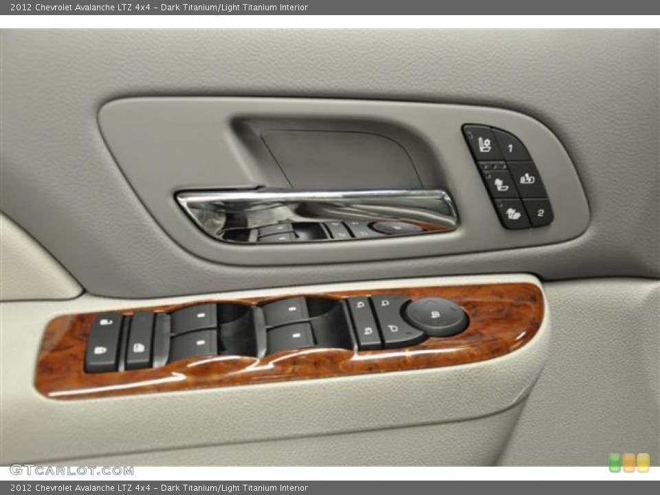 Dark Titanium/Light Titanium Interior Controls for the 2012 Chevrolet Avalanche LTZ 4x4 #57684848