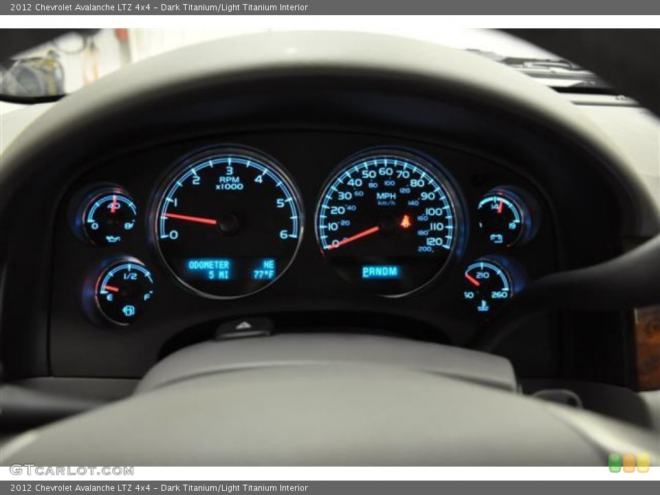 Dark Titanium/Light Titanium Interior Gauges for the 2012 Chevrolet Avalanche LTZ 4x4 #57684875