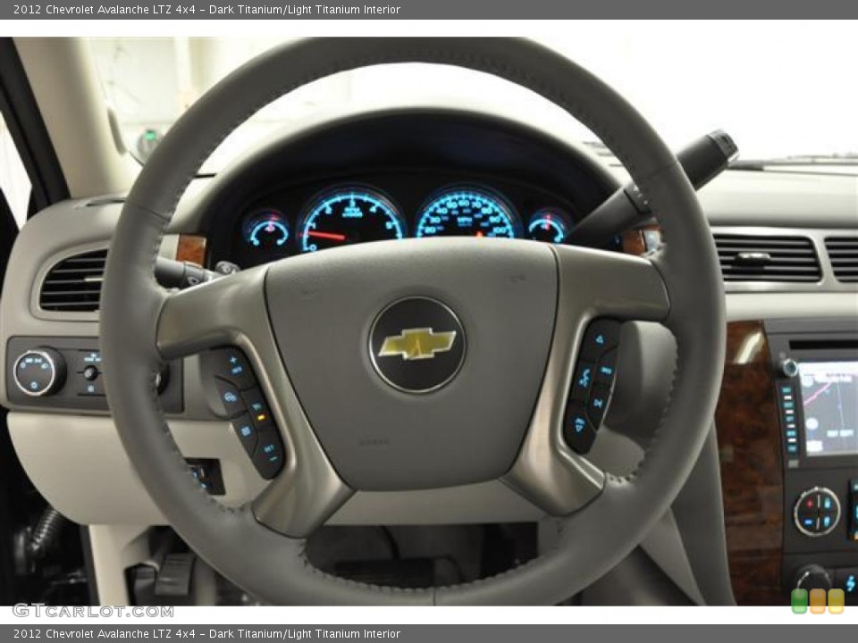 Dark Titanium/Light Titanium Interior Steering Wheel for the 2012 Chevrolet Avalanche LTZ 4x4 #57684932