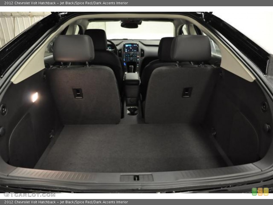 Jet Black/Spice Red/Dark Accents Interior Trunk for the 2012 Chevrolet Volt Hatchback #57686501