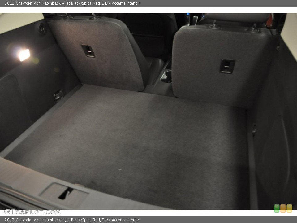 Jet Black/Spice Red/Dark Accents Interior Trunk for the 2012 Chevrolet Volt Hatchback #57686510